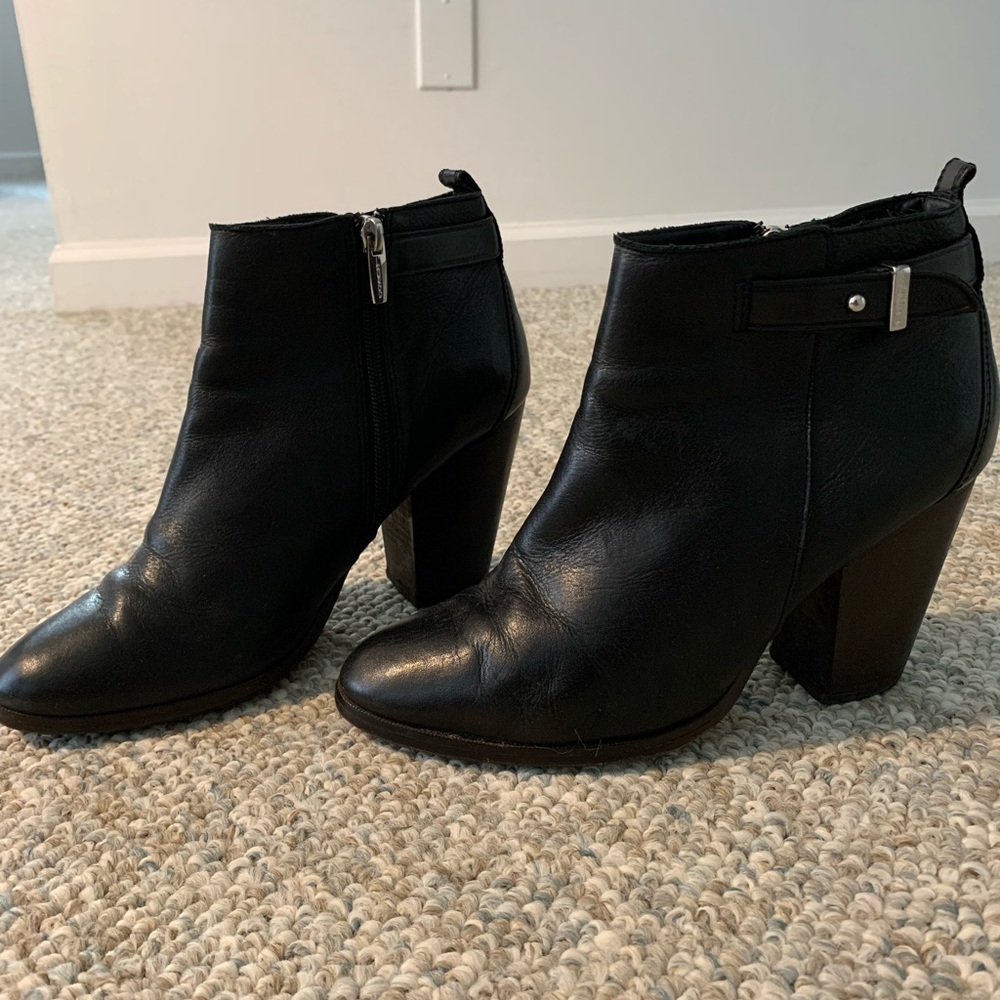 Coach black booties